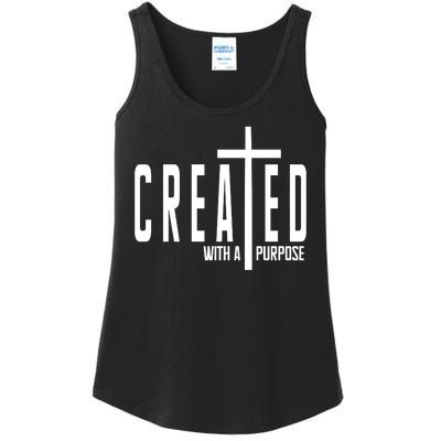 Created With A Purpose Jesus Ladies Essential Tank