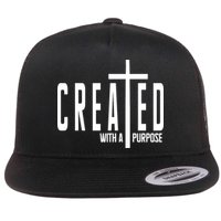 Created With A Purpose Jesus Flat Bill Trucker Hat