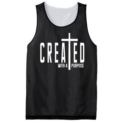 Created With A Purpose Jesus Mesh Reversible Basketball Jersey Tank