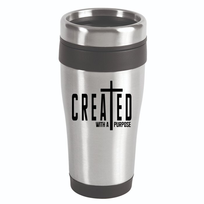 Created With A Purpose Jesus 16oz Travel Tumbler