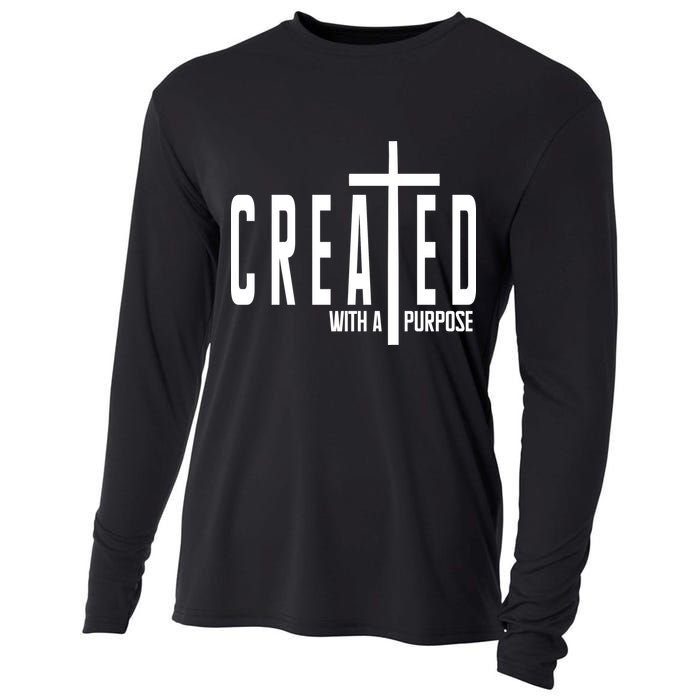Created With A Purpose Jesus Cooling Performance Long Sleeve Crew