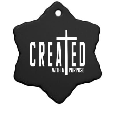 Created With A Purpose Jesus Ceramic Star Ornament