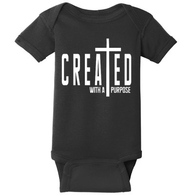 Created With A Purpose Jesus Baby Bodysuit