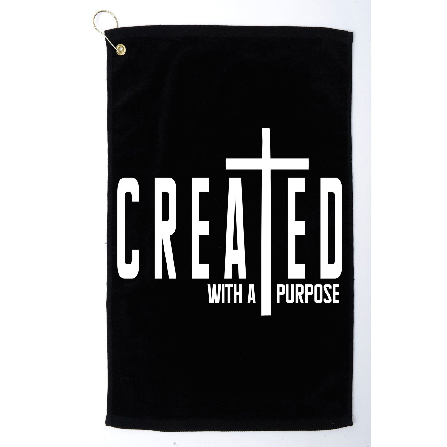 Created With A Purpose Jesus Golf Towel