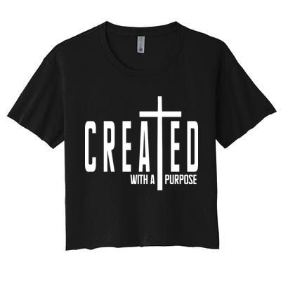 Created With A Purpose Jesus Crop Top