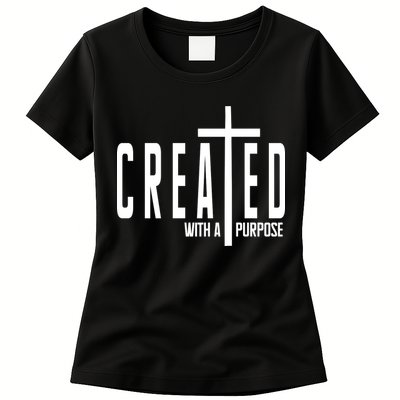 Created With A Purpose Jesus Womens T-Shirt