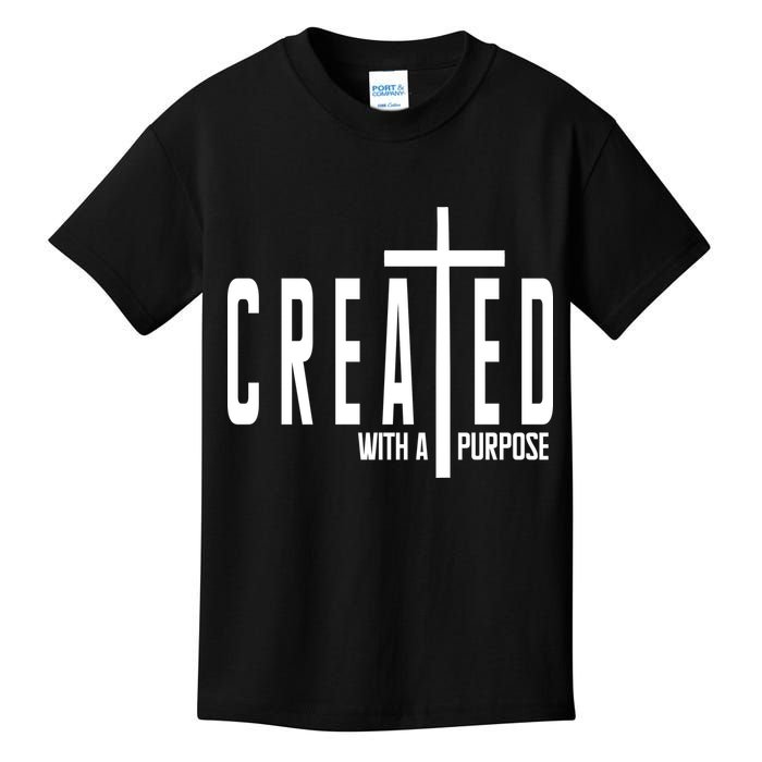 Created With A Purpose Jesus Kids T-Shirt