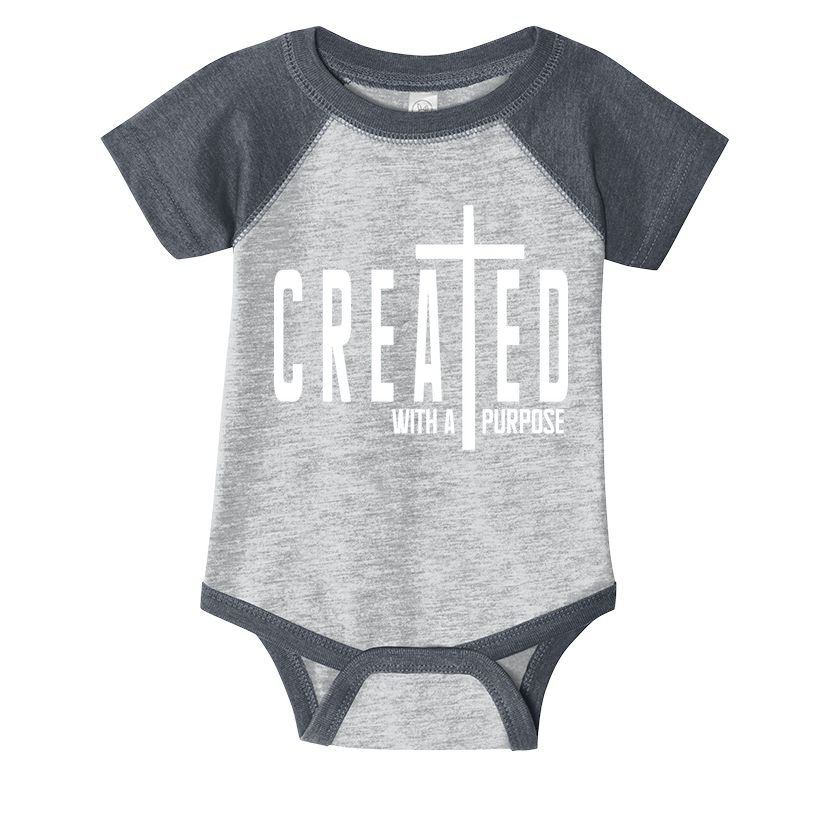 Created With A Purpose Jesus Infant Baby Jersey Bodysuit