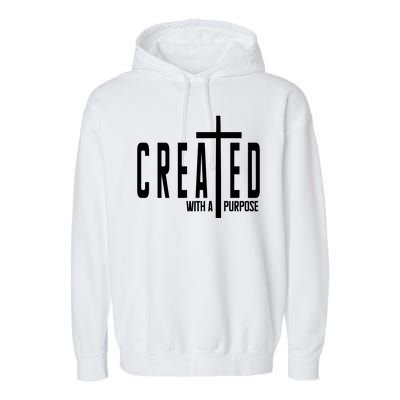 Created With A Purpose Jesus Garment-Dyed Fleece Hoodie