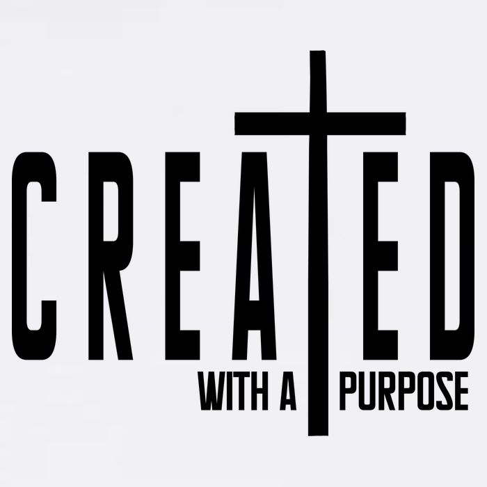 Created With A Purpose Jesus Garment-Dyed Sweatshirt