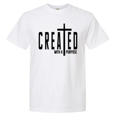 Created With A Purpose Jesus Garment-Dyed Heavyweight T-Shirt