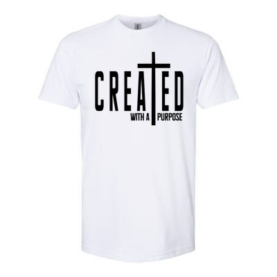 Created With A Purpose Jesus Softstyle CVC T-Shirt