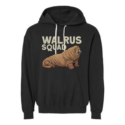 Cool Walrus Art For Ocean Animal Walrus Lover Garment-Dyed Fleece Hoodie