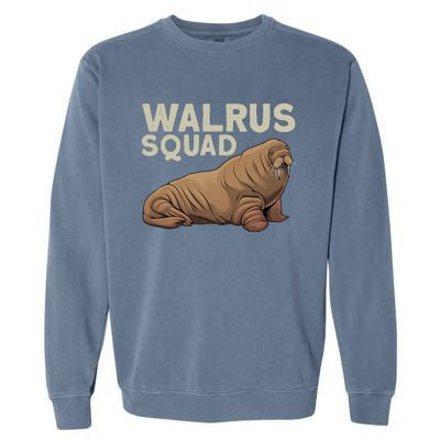 Cool Walrus Art For Ocean Animal Walrus Lover Garment-Dyed Sweatshirt