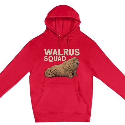 Cool Walrus Art For Ocean Animal Walrus Lover Premium Pullover Hoodie