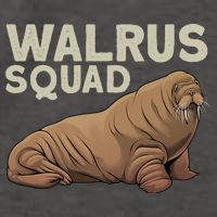 Cool Walrus Art For Ocean Animal Walrus Lover Vector Backpack