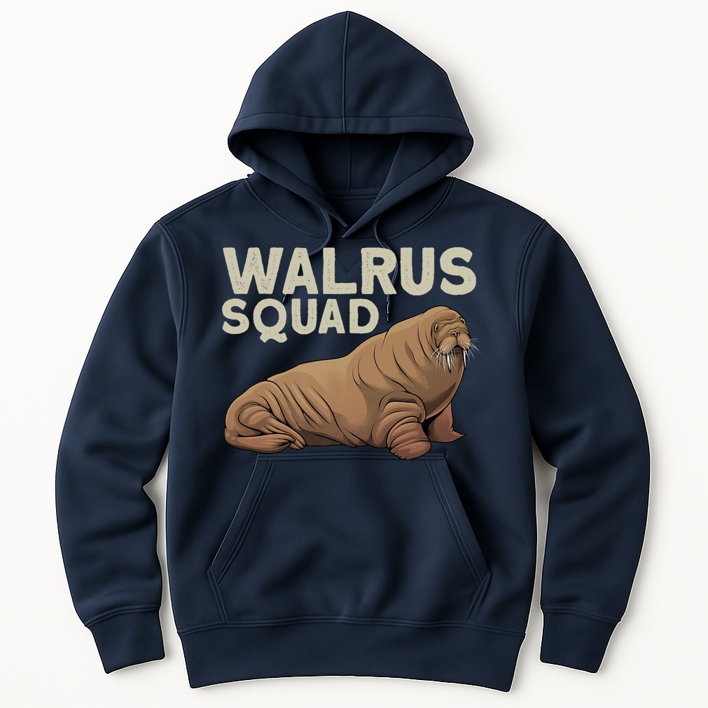 Cool Walrus Art For Ocean Animal Walrus Lover Hoodie