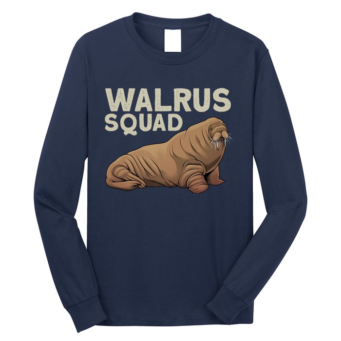 Cool Walrus Art For Ocean Animal Walrus Lover Long Sleeve Shirt