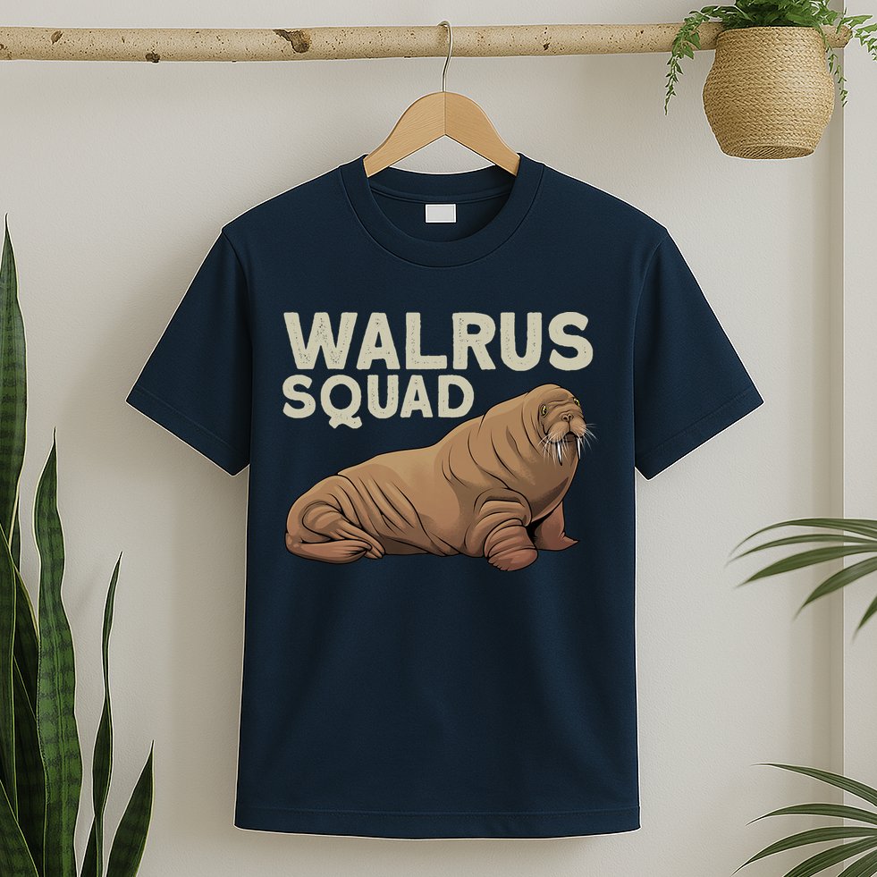 Cool Walrus Art For Ocean Animal Walrus Lover T-Shirt