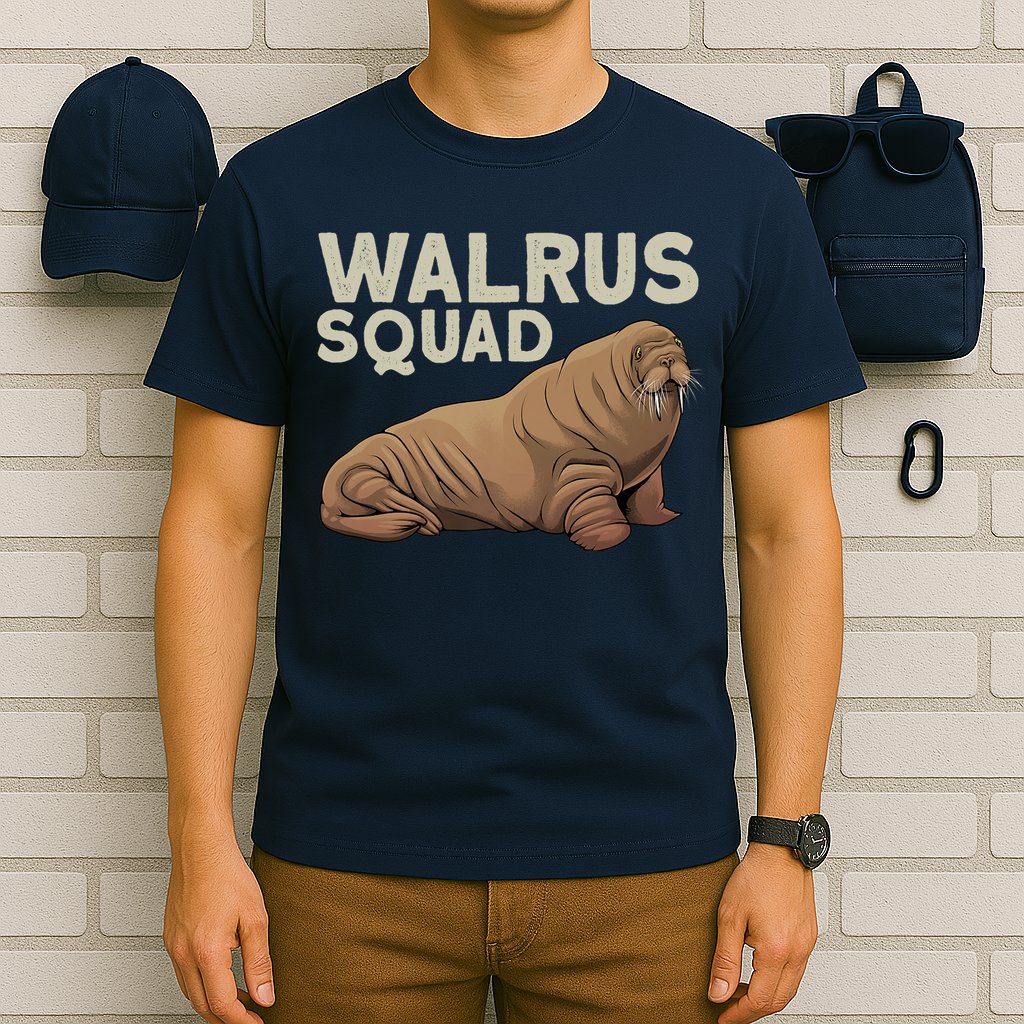 Cool Walrus Art For Ocean Animal Walrus Lover T-Shirt