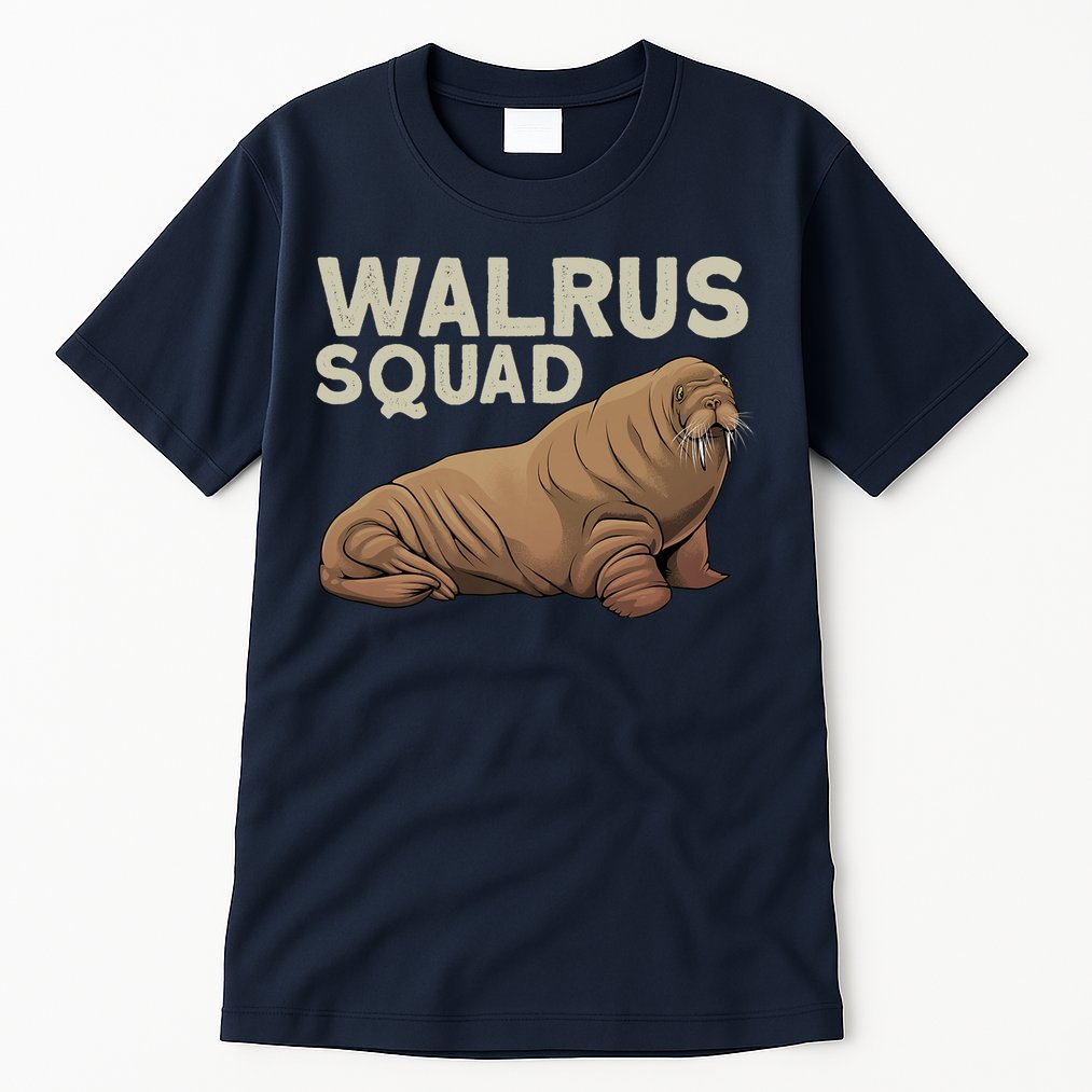 Cool Walrus Art For Ocean Animal Walrus Lover Tall T-Shirt