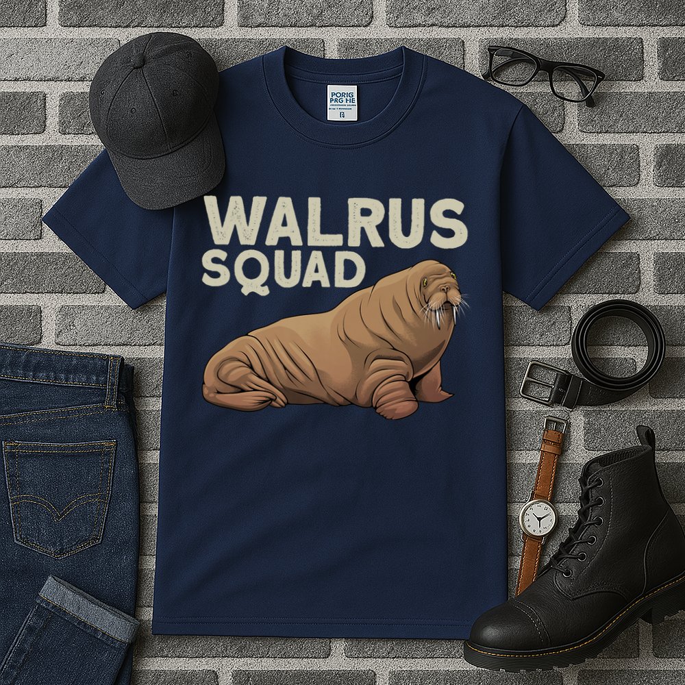 Cool Walrus Art For Ocean Animal Walrus Lover Tall T-Shirt