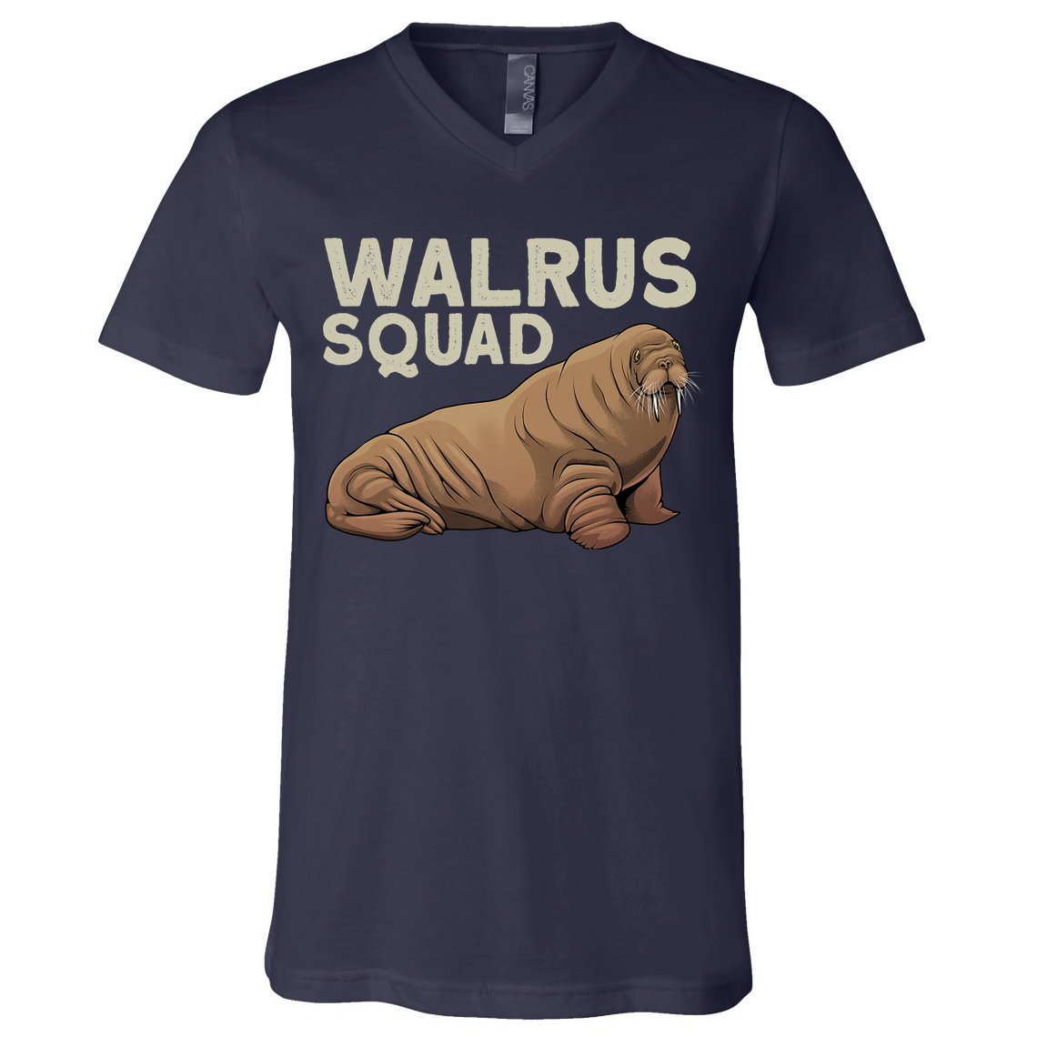 Cool Walrus Art For Ocean Animal Walrus Lover V-Neck T-Shirt