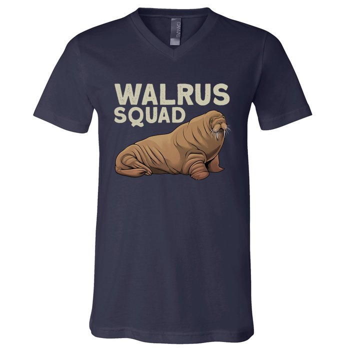 Cool Walrus Art For Ocean Animal Walrus Lover V-Neck T-Shirt