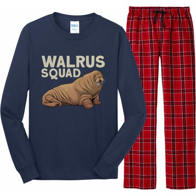 Cool Walrus Art For Ocean Animal Walrus Lover Long Sleeve Pajama Set