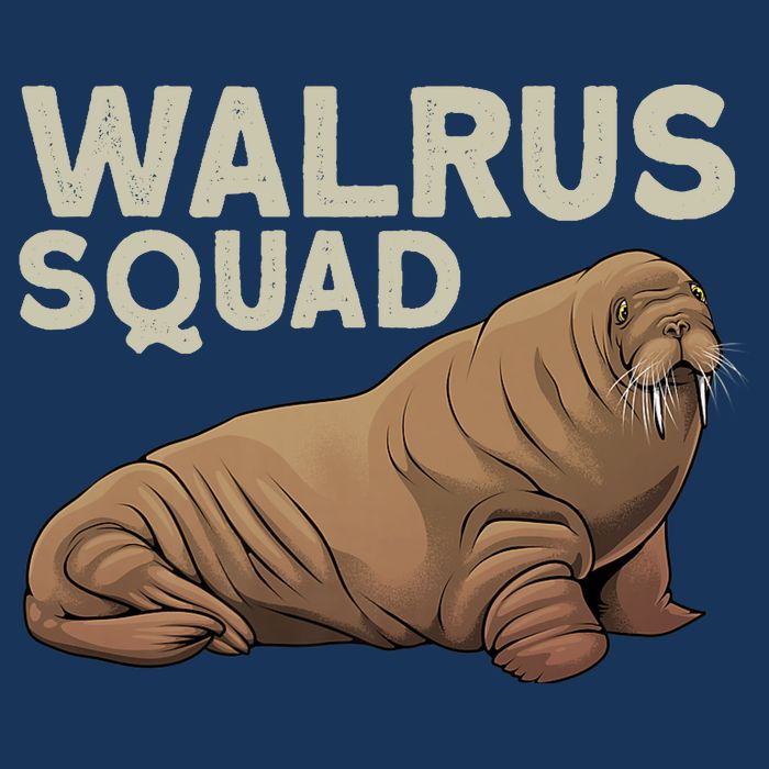 Cool Walrus Art For Ocean Animal Walrus Lover 16 in Basic Backpack