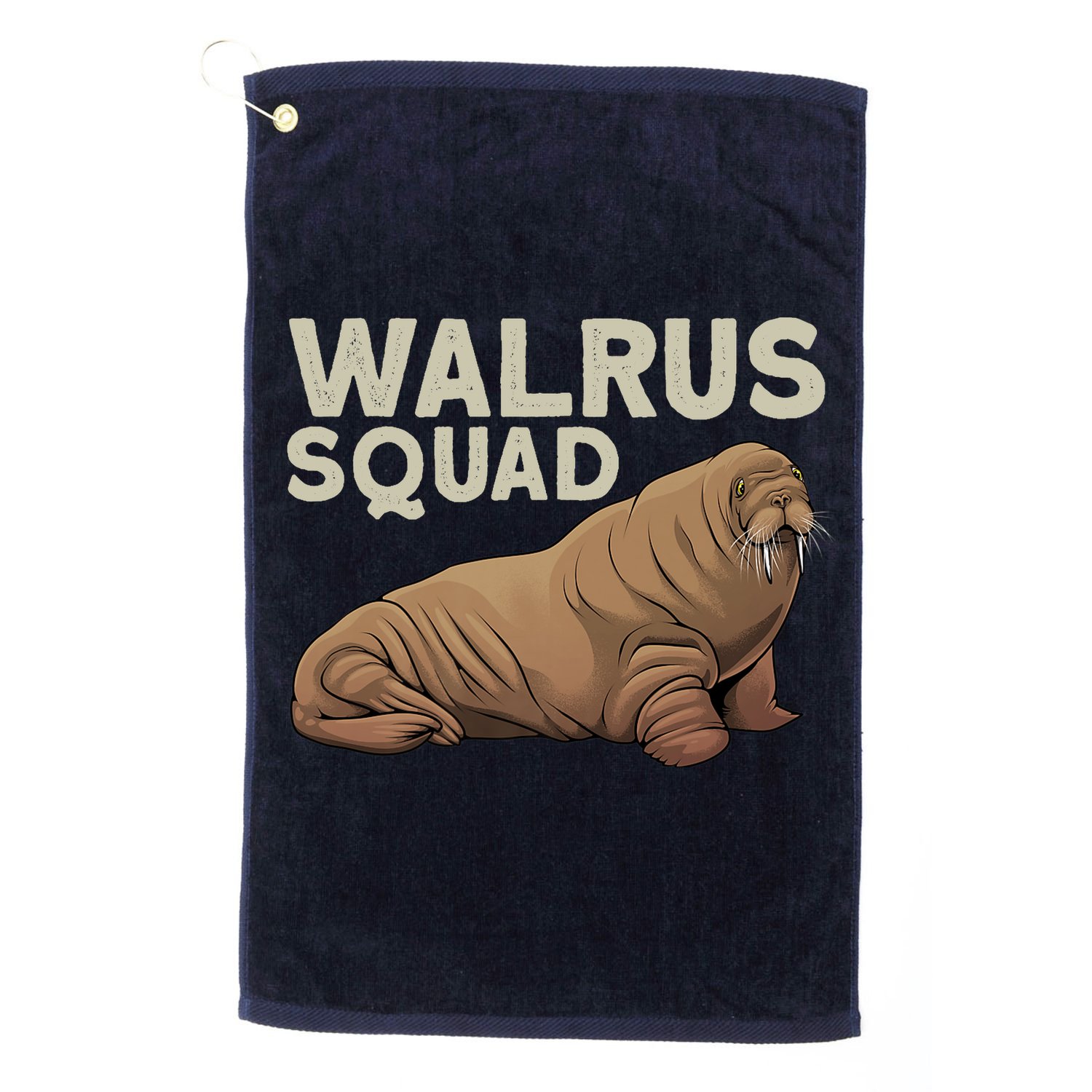 Cool Walrus Art For Ocean Animal Walrus Lover Golf Towel