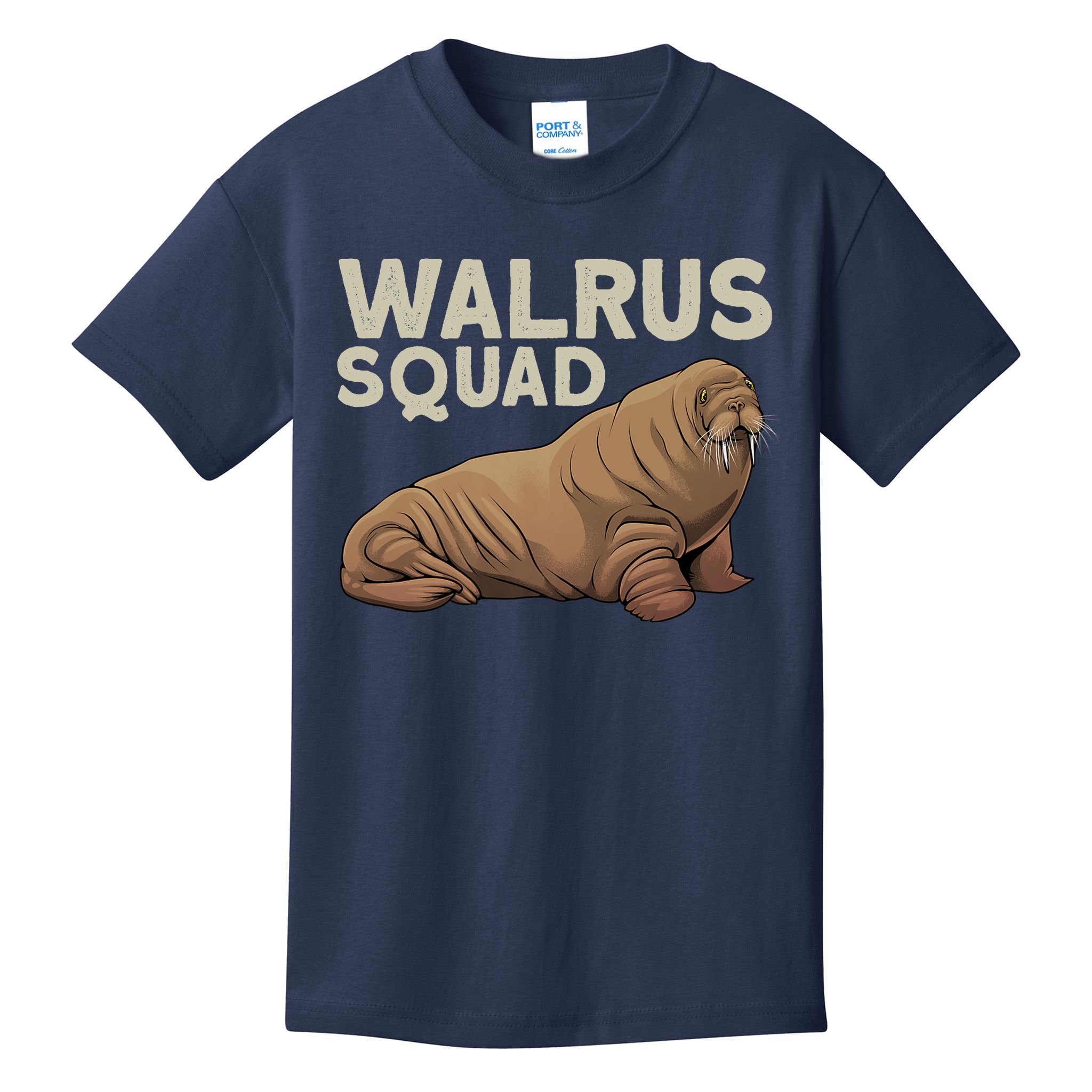Cool Walrus Art For Ocean Animal Walrus Lover Kids T-Shirt