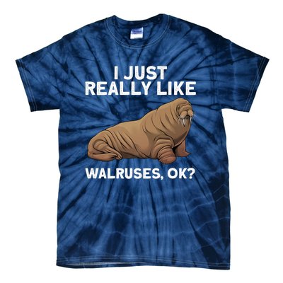 Cool Walrus Art For Pinniped Animal Walrus Lover Tie-Dye T-Shirt