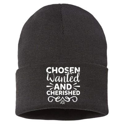 Chosen Wanted And Cherished Sustainable Knit Beanie