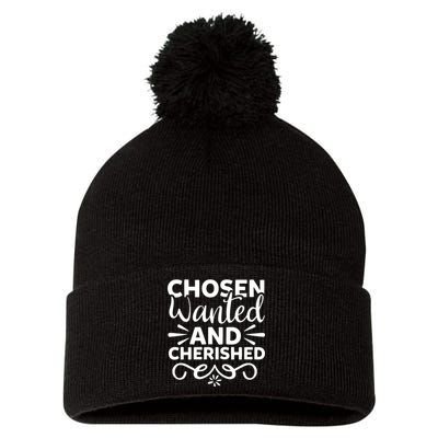 Chosen Wanted And Cherished Pom Pom 12in Knit Beanie