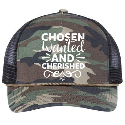 Chosen Wanted And Cherished Retro Rope Trucker Hat Cap