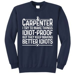 Carpenter Woodworking Art For Men Women Carpentry Woodworker Sweatshirt