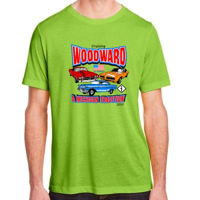 Cruising Woodward Ave M1 A Michigan Tradition Adult ChromaSoft Performance T-Shirt