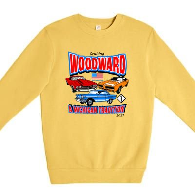 Cruising Woodward Ave M1 A Michigan Tradition Premium Crewneck Sweatshirt