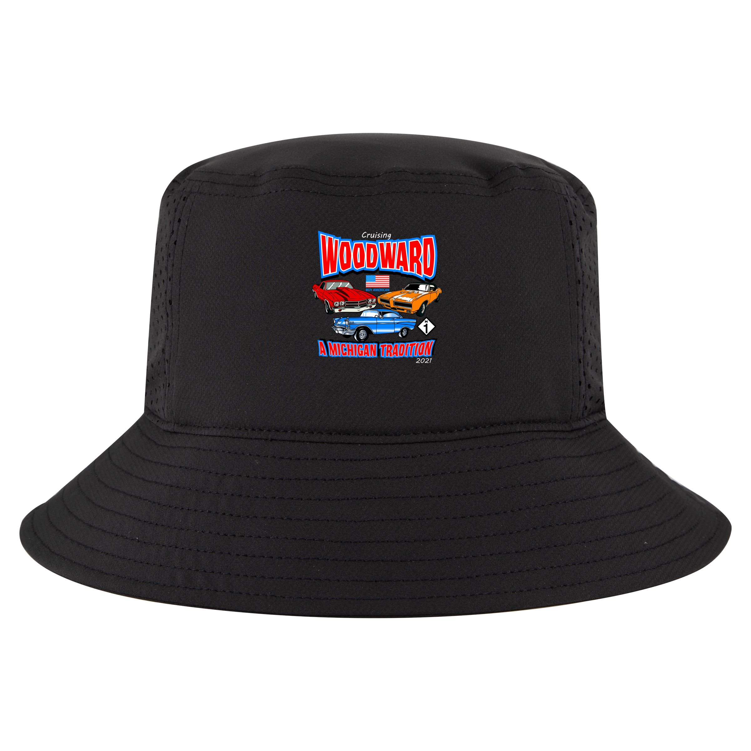 Cruising Woodward Ave M1 A Michigan Tradition Cool Comfort Performance Bucket Hat