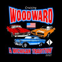 Cruising Woodward Ave M1 A Michigan Tradition Cooling Performance Crew T-Shirt