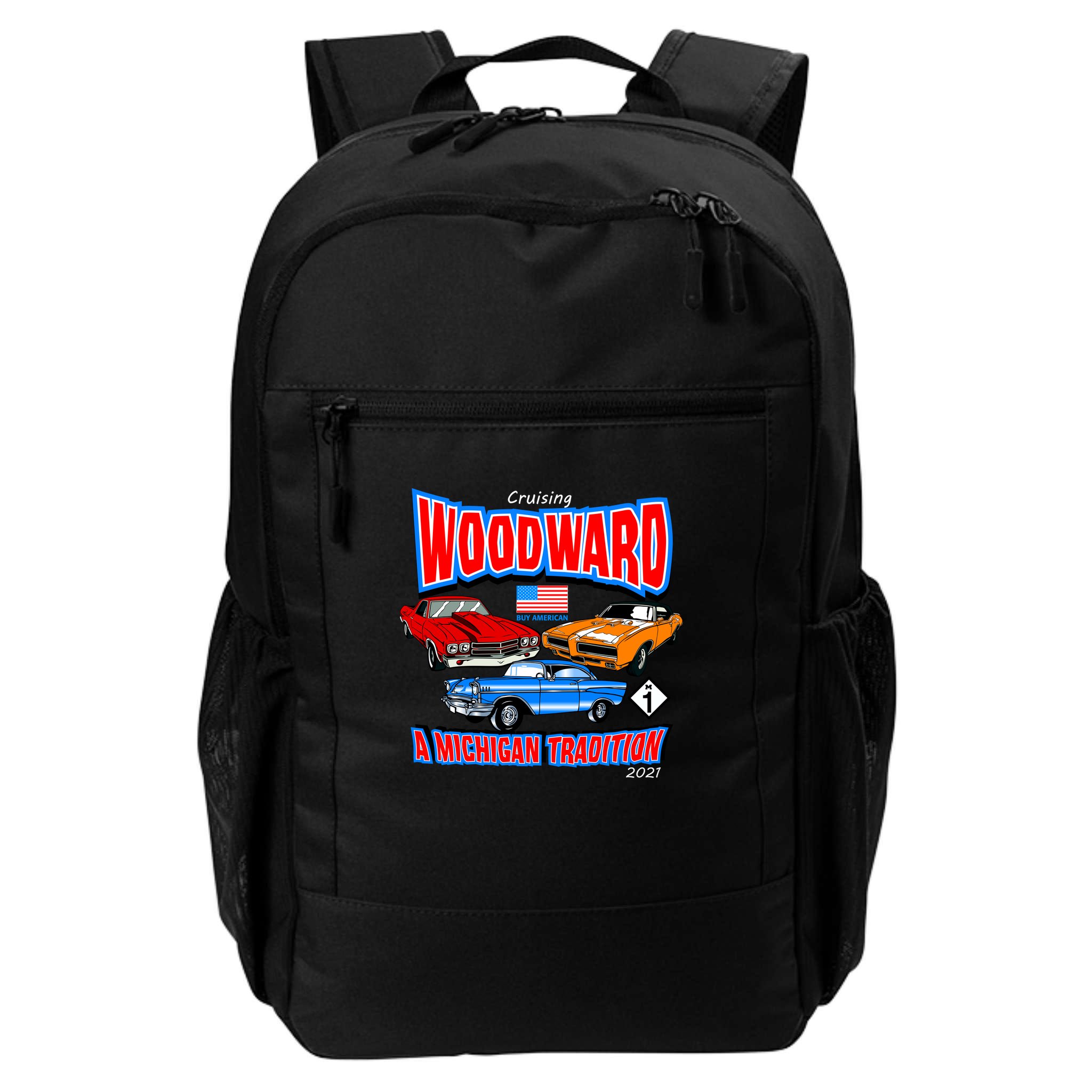 Cruising Woodward Ave M1 A Michigan Tradition Backpack