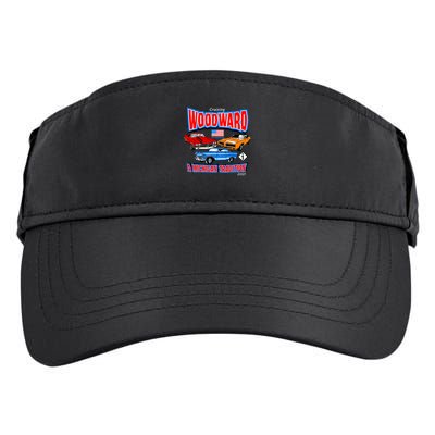 Cruising Woodward Ave M1 A Michigan Tradition Adult Drive Performance Visor