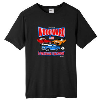 Cruising Woodward Ave M1 A Michigan Tradition Tall Fusion ChromaSoft Performance T-Shirt