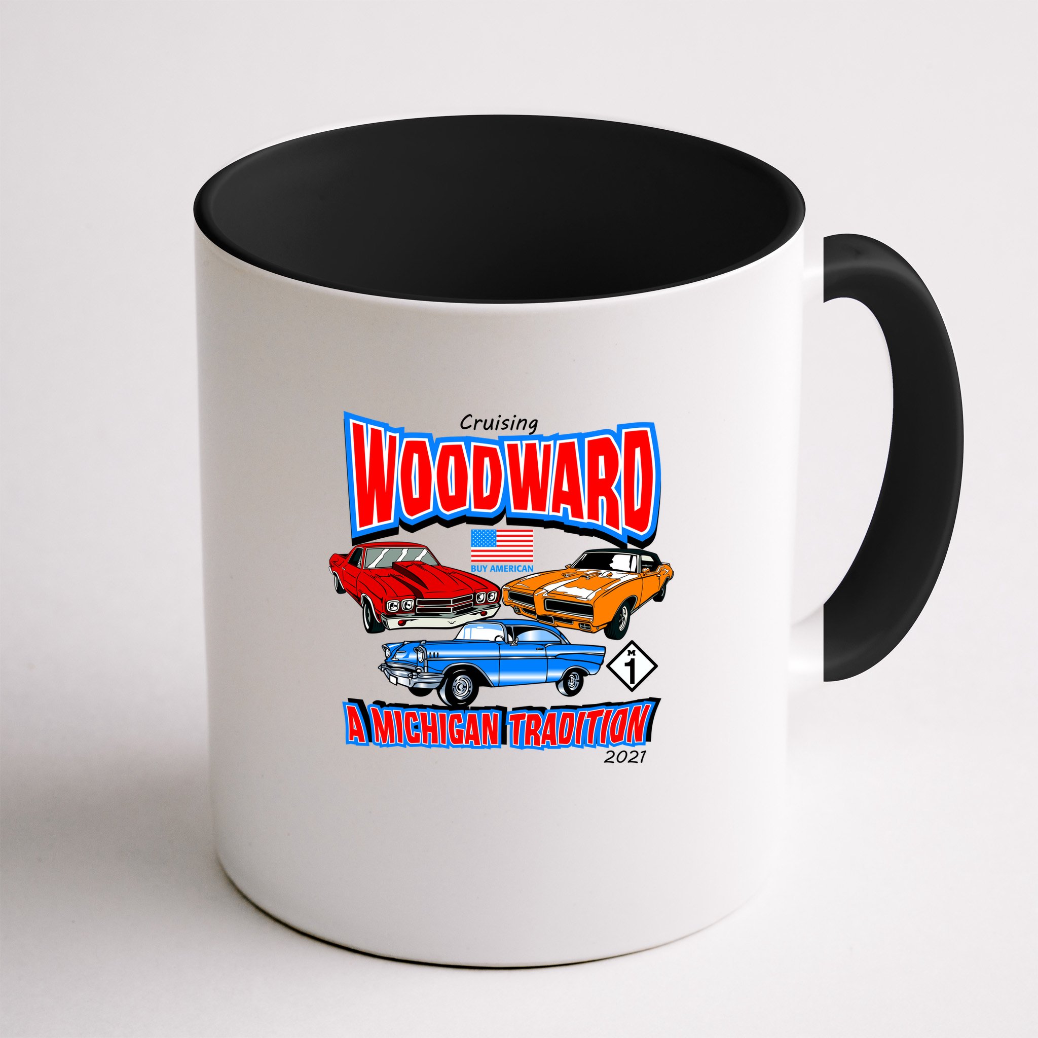 Cruising Woodward Ave M1 A Michigan Tradition Mug