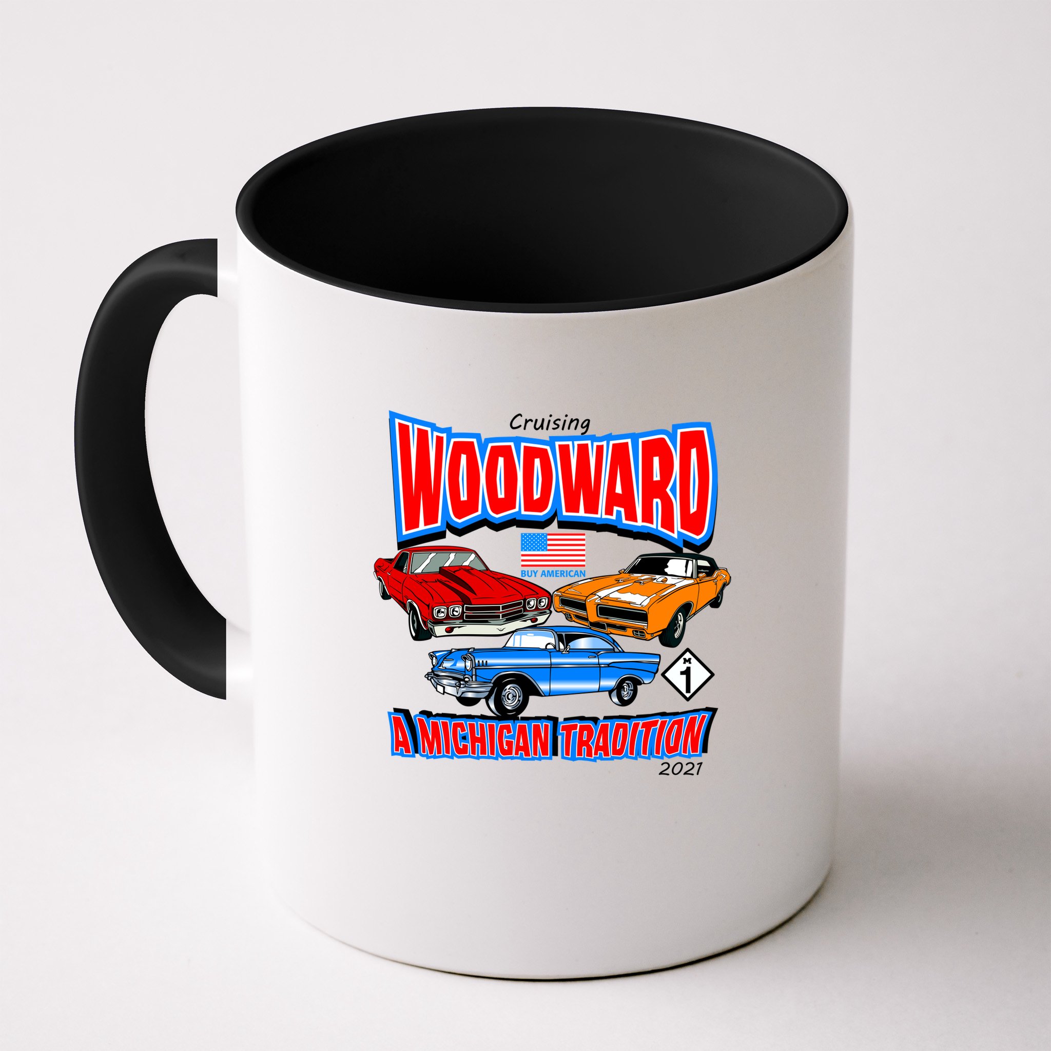 Cruising Woodward Ave M1 A Michigan Tradition Mug