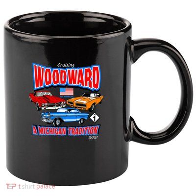 Cruising Woodward Ave M1 A Michigan Tradition 11oz C Handle Ceramic Mug