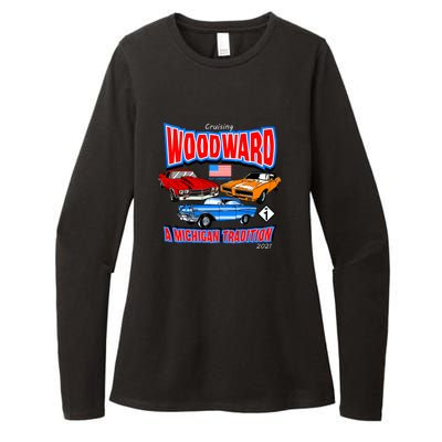 Cruising Woodward Ave M1 A Michigan Tradition Womens CVC Long Sleeve Shirt