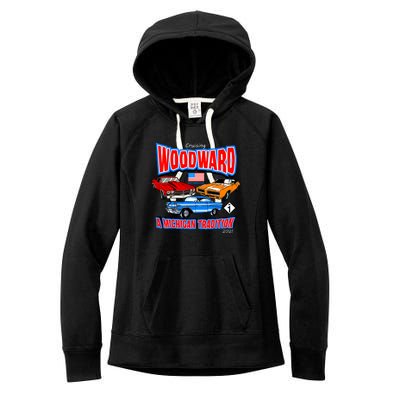 Cruising Woodward Ave M1 A Michigan Tradition Women's Fleece Hoodie