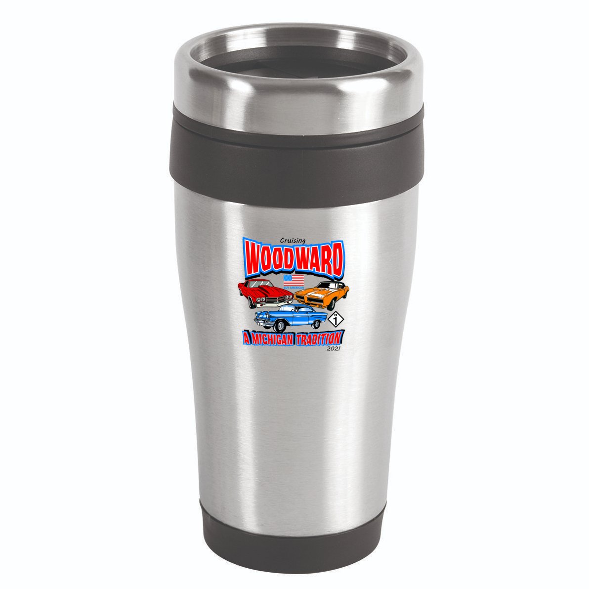 Cruising Woodward Ave M1 A Michigan Tradition 16oz Travel Tumbler
